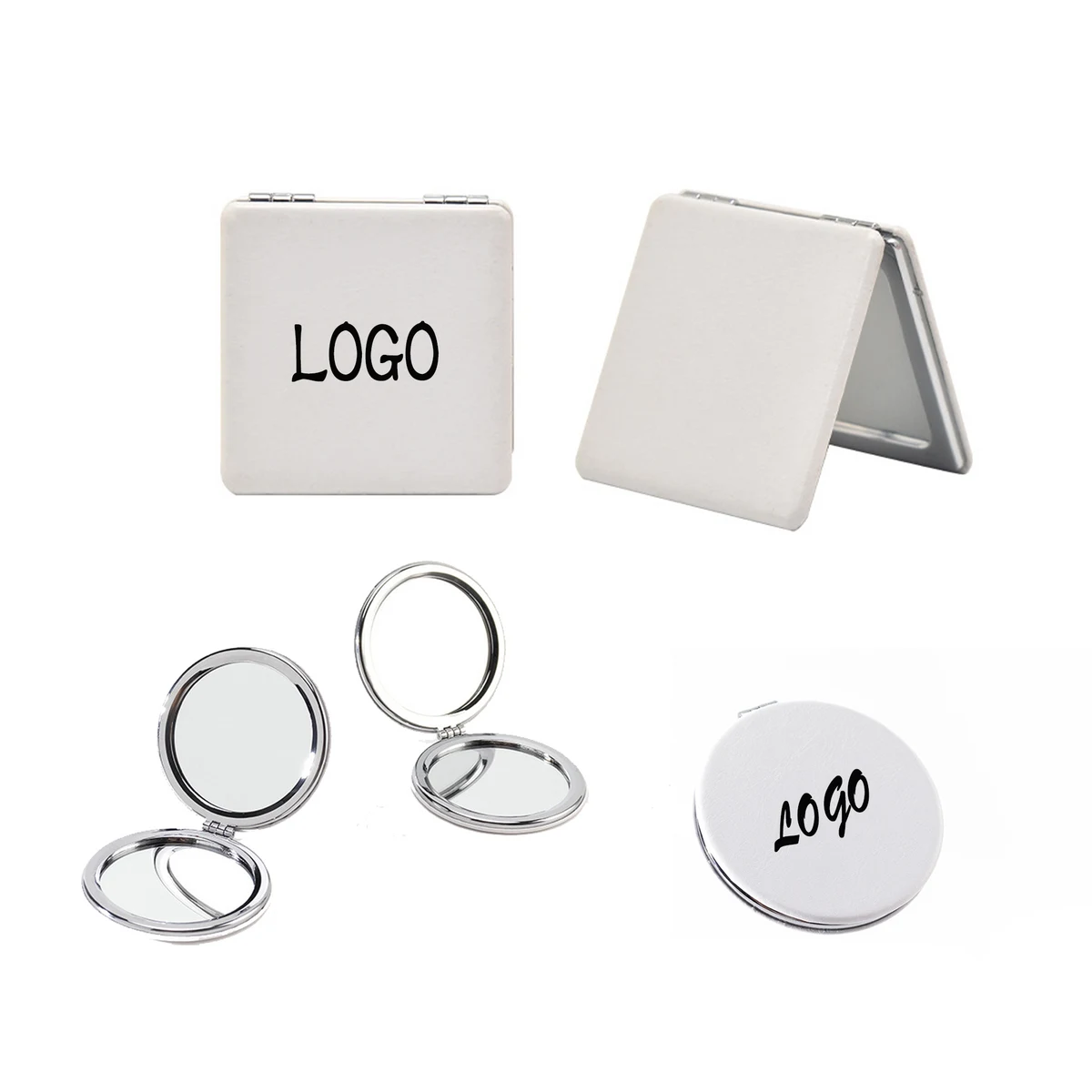 Mini Round Portable Mirror With Magnification 1