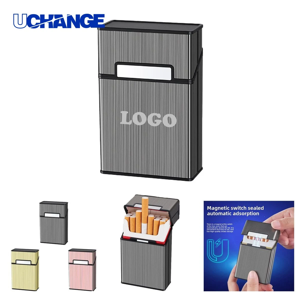 Magnetic Cigarette Case Container 1