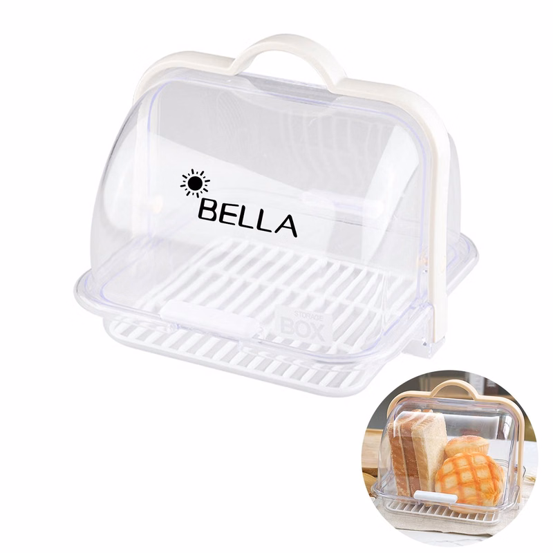 Plastic Baby Bottle Clear Storage Box w/Drain Tray