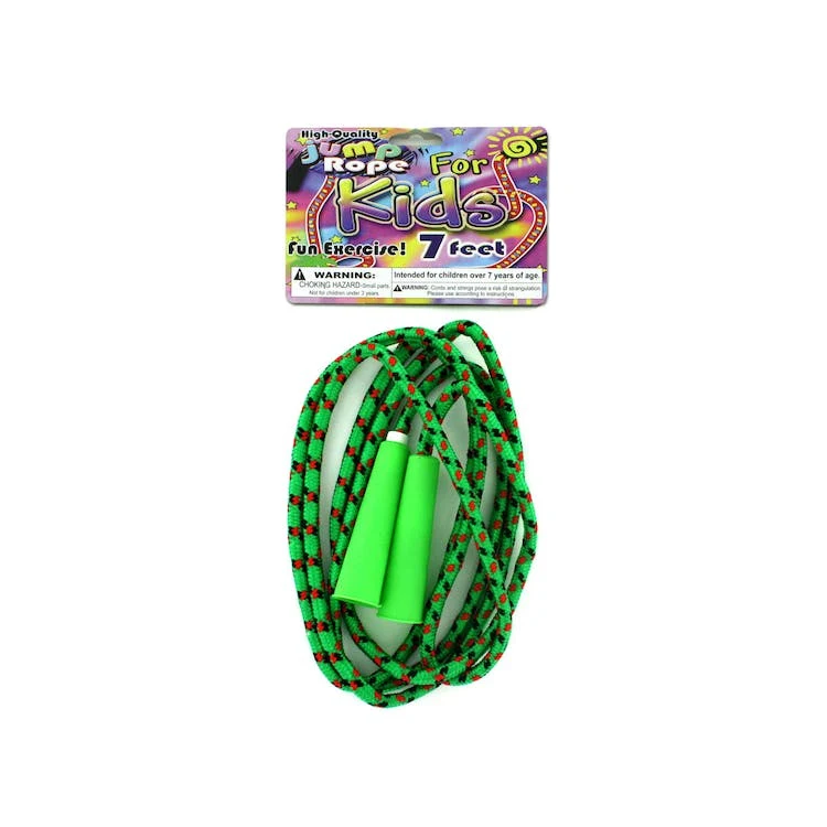 Kids Jump Ropes - Multicolor Nylon 7' 1