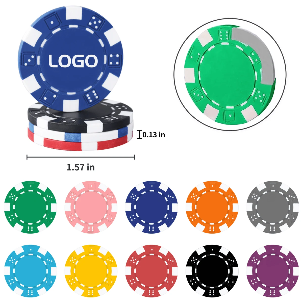Inner Iron Core Casino Game Poker Chips 1