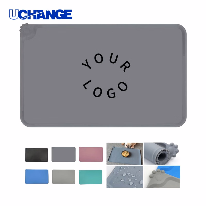 Non Toxic Silicone Pet Feeding Mat 18.9" x 11.8" for Pet Care