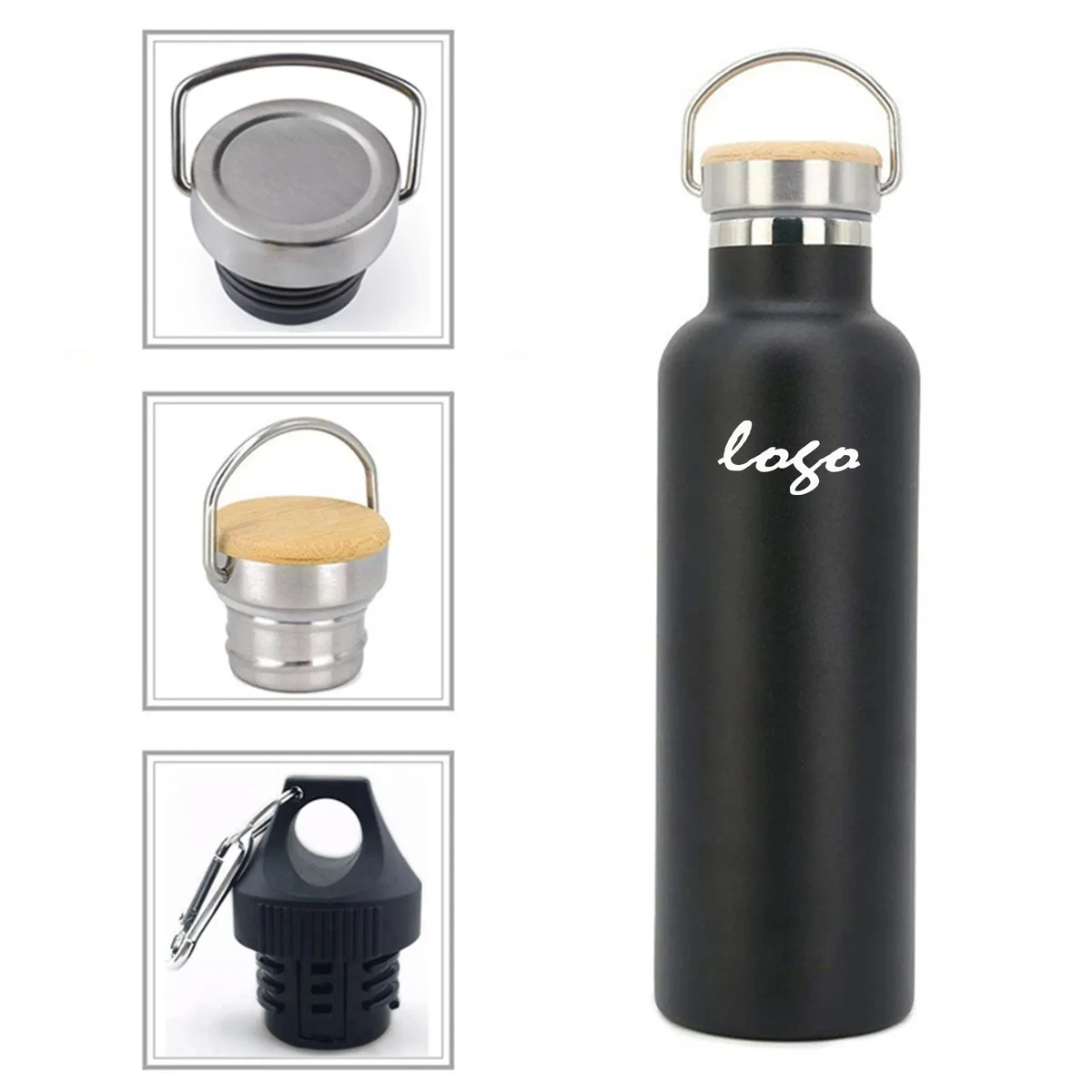 25 oz vacuum water bottle, custom water bottle with logo imprint 1