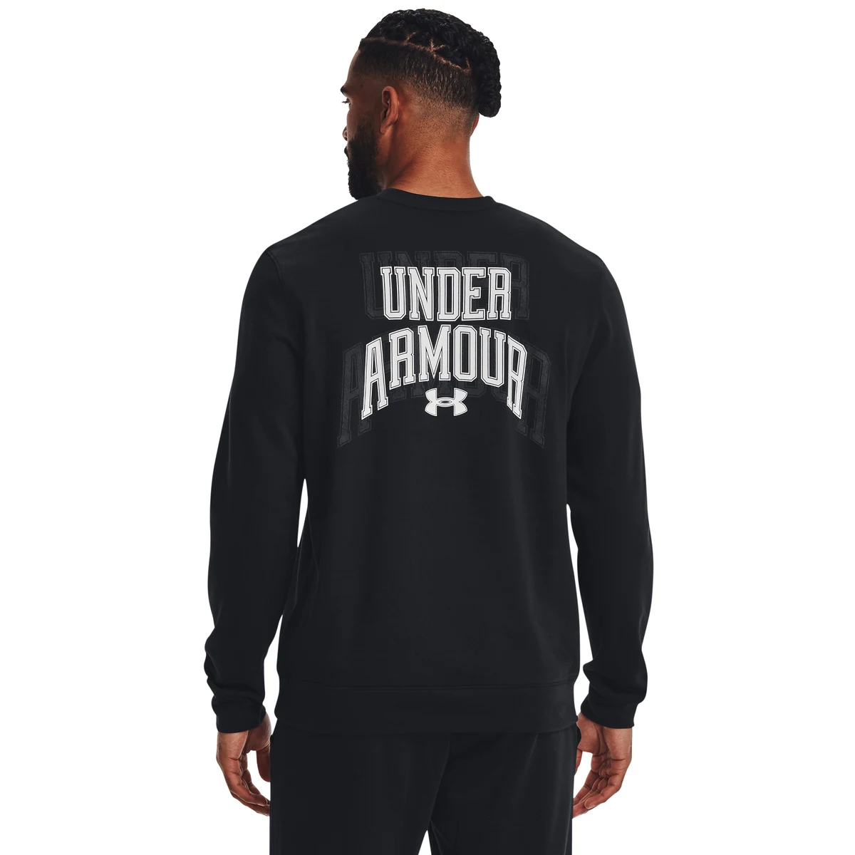 UA Rival Terry Graphic Men's Crew, custom hoodie or sweatshirt with logo imprint 1