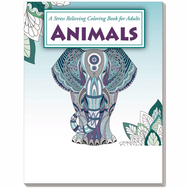Adult Coloring Books - 24 Pages Animals