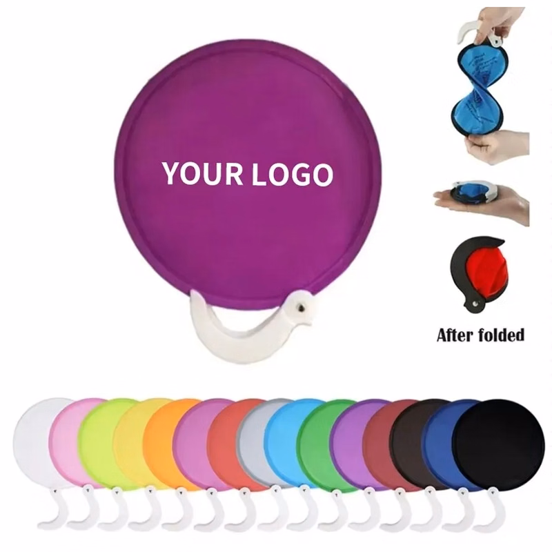 Custom fold up DISC fan with handle