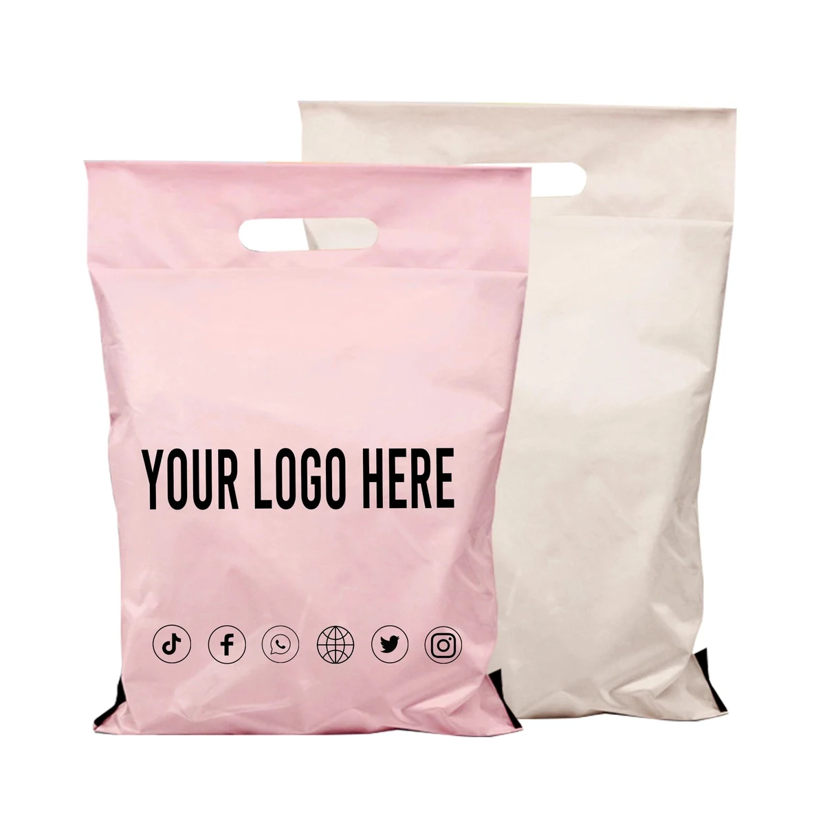 10" x13"Custom Poly mailers with handle 1