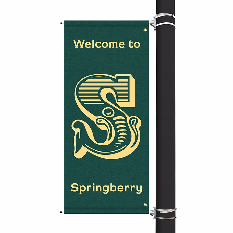 60" x 30" Custom Sunbrella™ Avenue Banner-1 Color Imprint