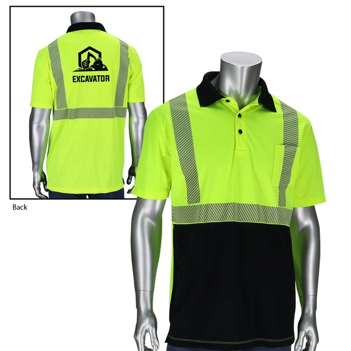 Class 2 Polo Shirt with Black Bottom Front 1
