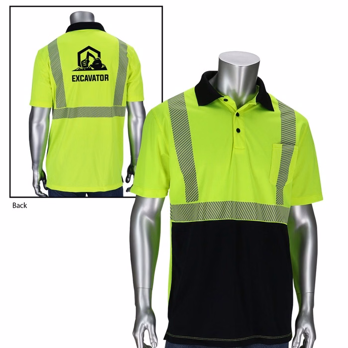 Class 2 Polo Shirt with Black Bottom Front