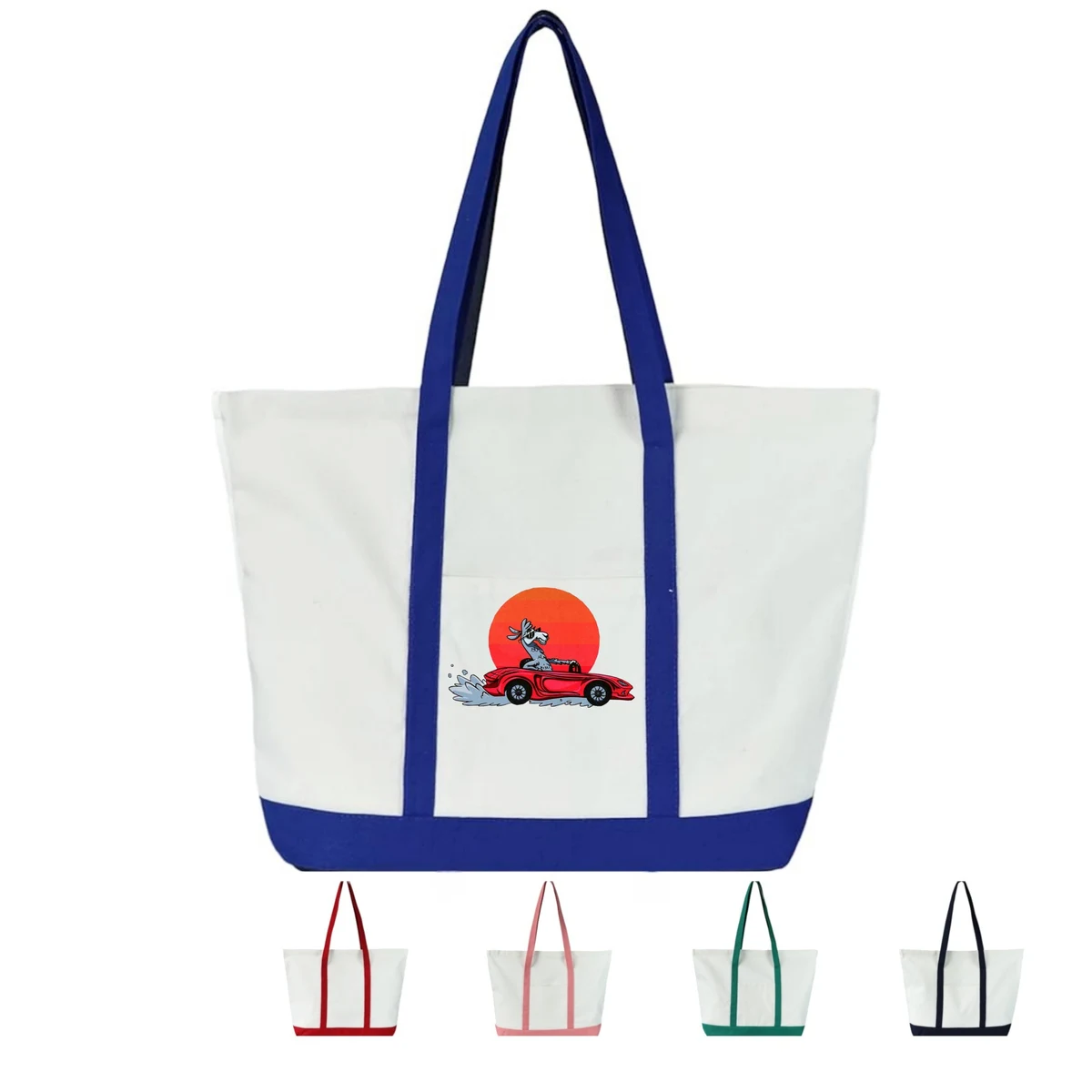 Extra Largest Reusable Canvas Tote Bag, custom tote bag with logo imprint 1