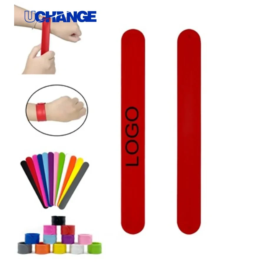 Custom Silicone Slap Bracelet Flexible Wrist Wrap for Events 1