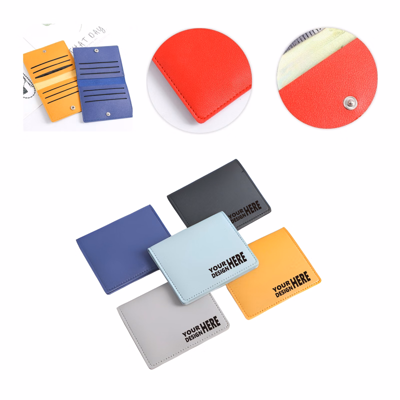 MOQ50 Personalized Slim Minimalist Card Holder Wallet