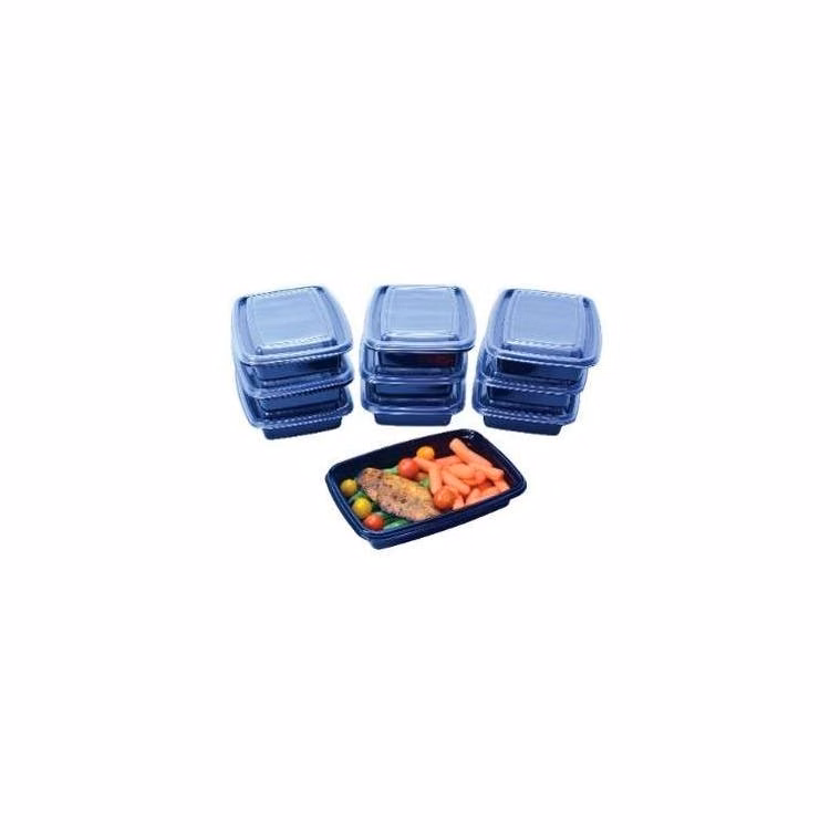 1-Section Meal Prep Containers - Black