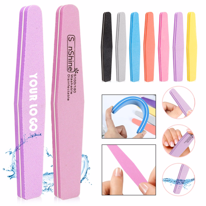 Rhombus Shape Sponge Polishing Nail Files