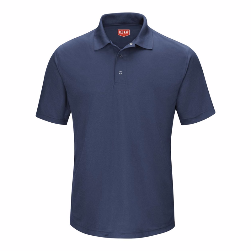 Men's Performance Knit Gripper-Front Polo - SK74