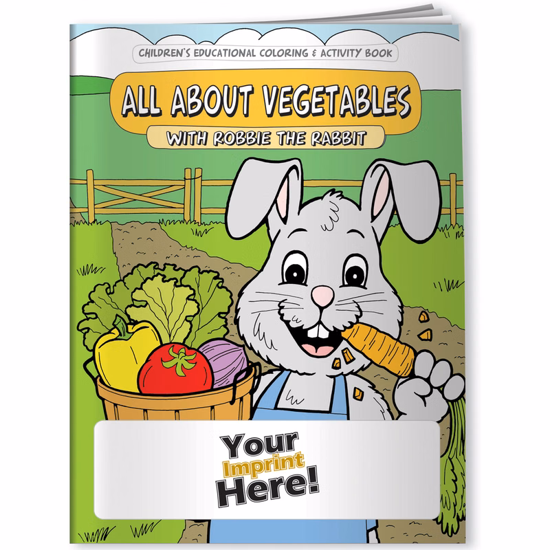 Coloring Book - All About Vegetables with Robbie Rabbit