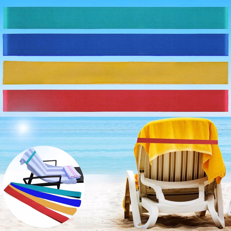 Stretchable Silicone Towel Band for Beach Chairs