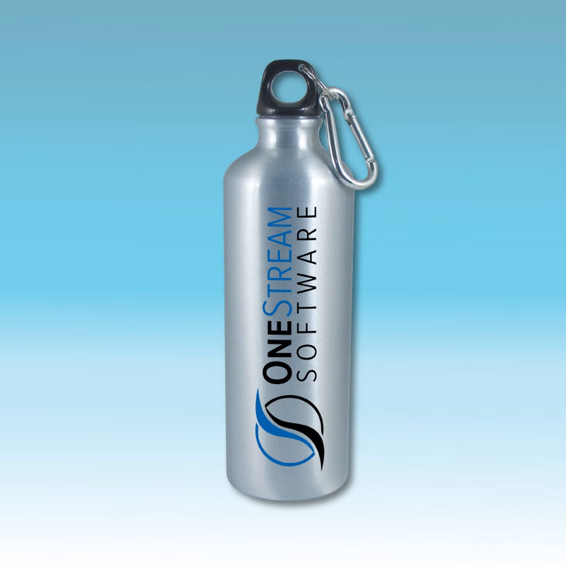 25 Oz. Aluminum Bottle w/ Carabiner - BPA Free
