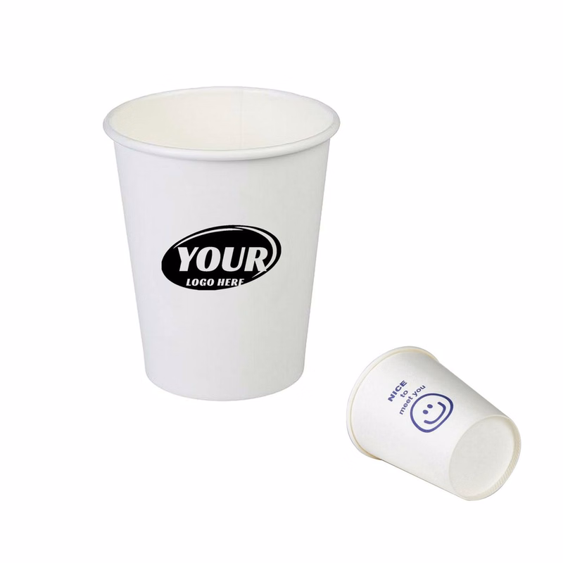 8 oz. Paper Coffee Cup Disposable Hot Cold