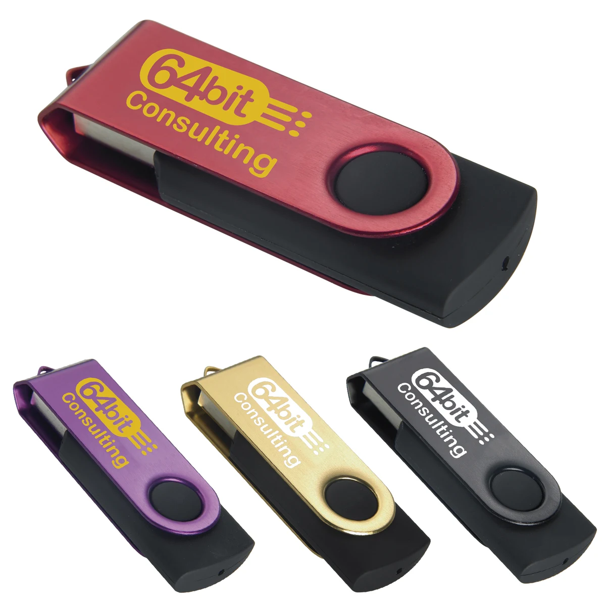 Universal Source® 8 GB Color Accent Folding USB 2.0 Flash Drive 1