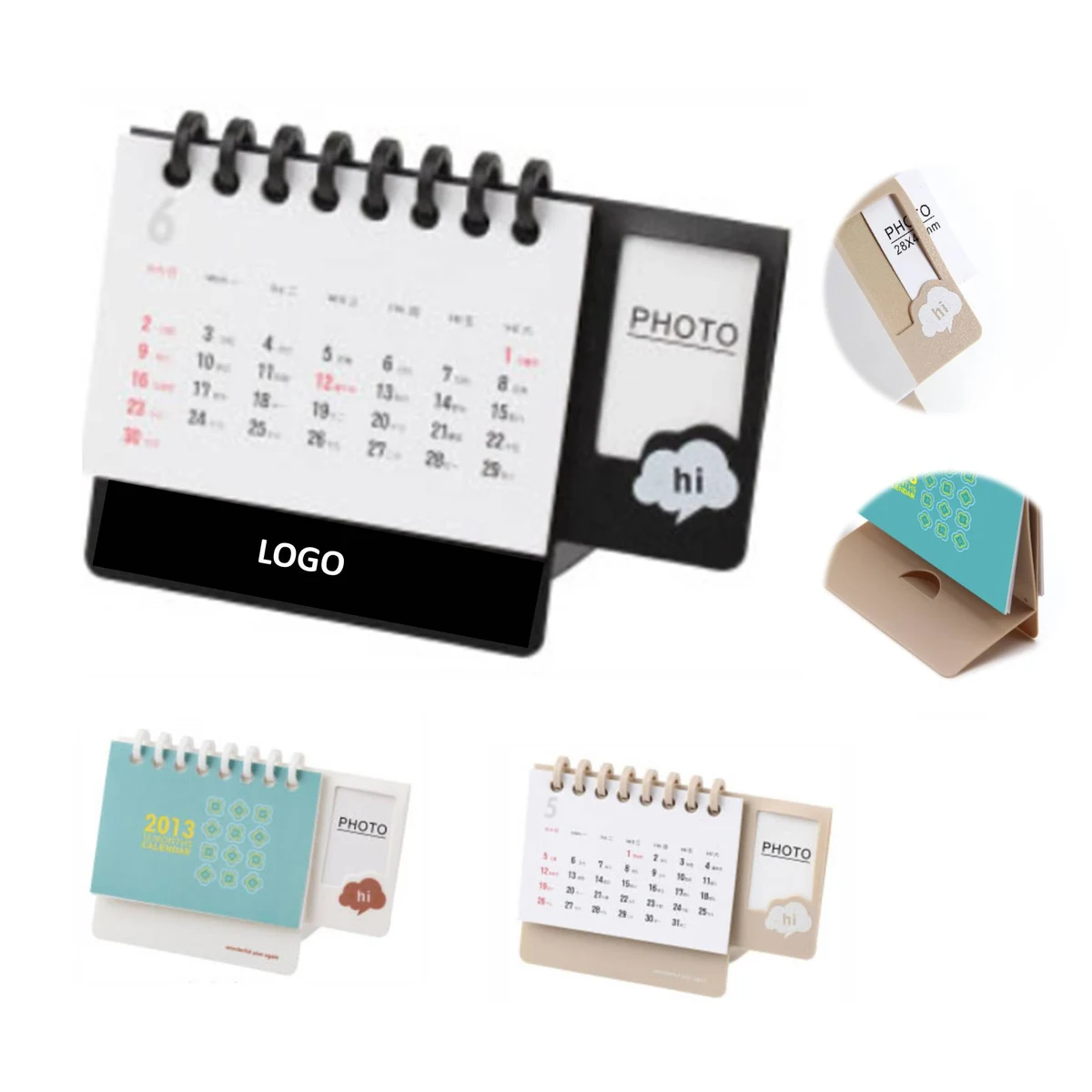 Display Stand Desk Calendar With Photo Frame 1