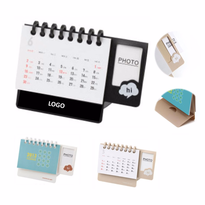 Display Stand Desk Calendar With Photo Frame