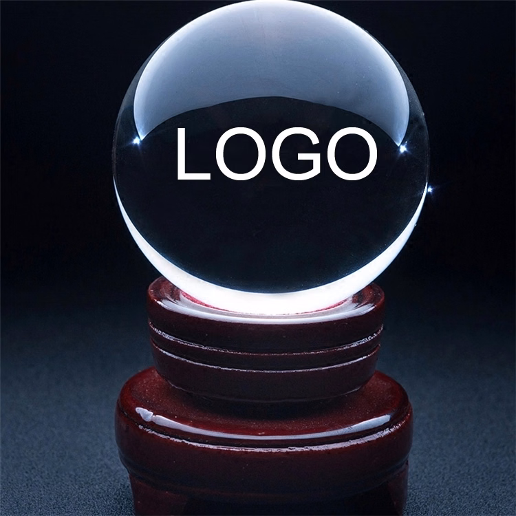 Crystal Ball with Wood Stand