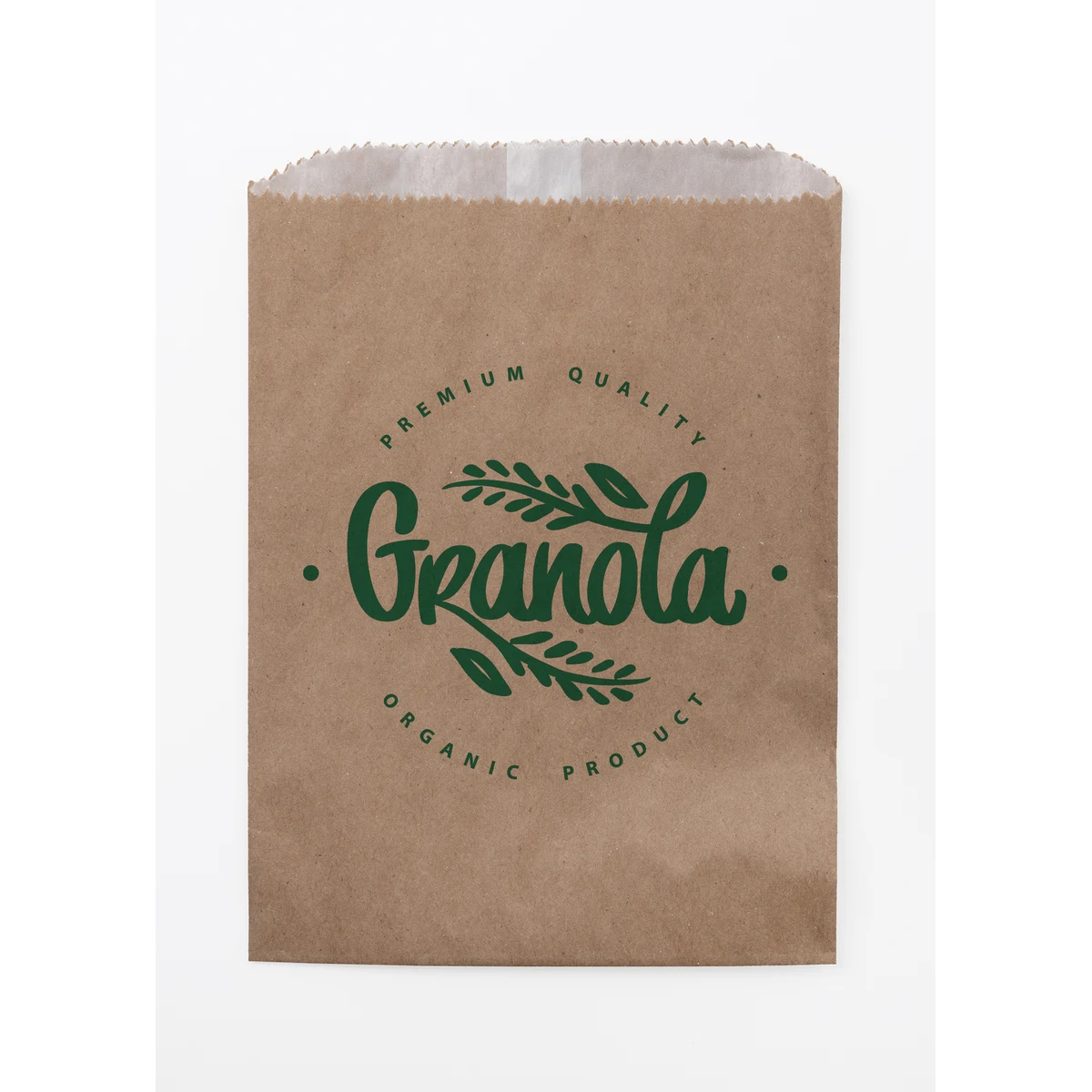 One Color Natural Food Safe Paper Bags (5.75" x 7.5") 1