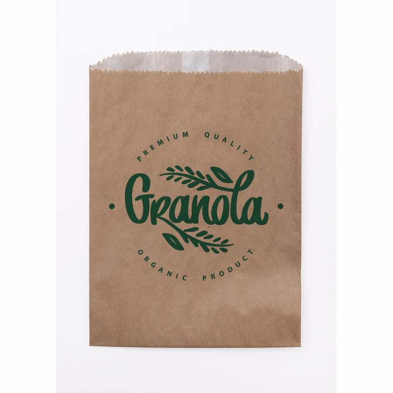One Color Natural Food Safe Paper Bags (5.75" x 7.5")