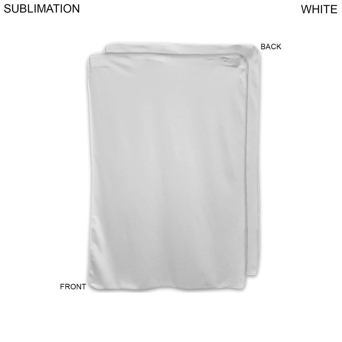 Ultra Soft and Smooth Microfleece White Lap Blanket 30x40, Blank Only 1