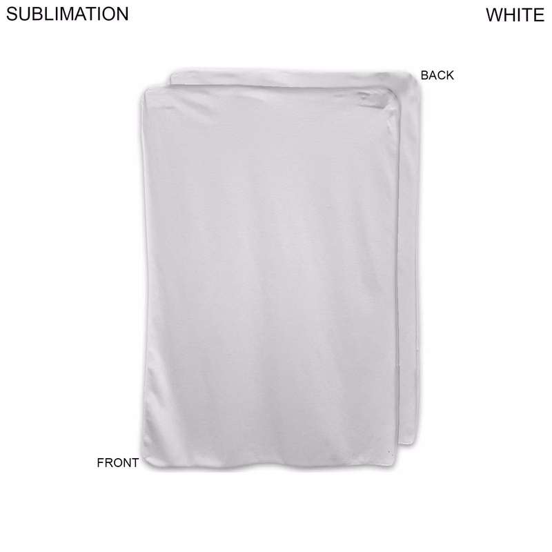 Ultra Soft and Smooth Microfleece White Lap Blanket 30x40, Blank Only