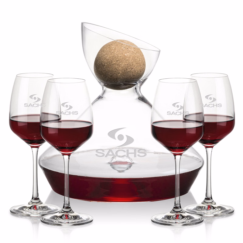 Woodbury Carafe w/Cork Stopper & Oldham Wine