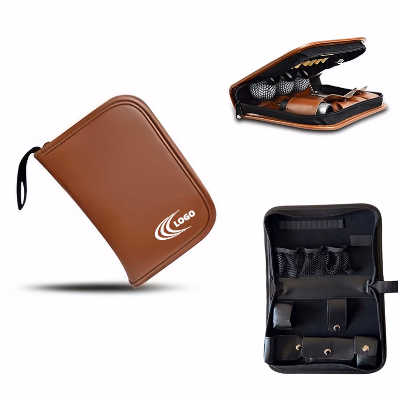 Leather Golf Tool Accessory Storage Bag