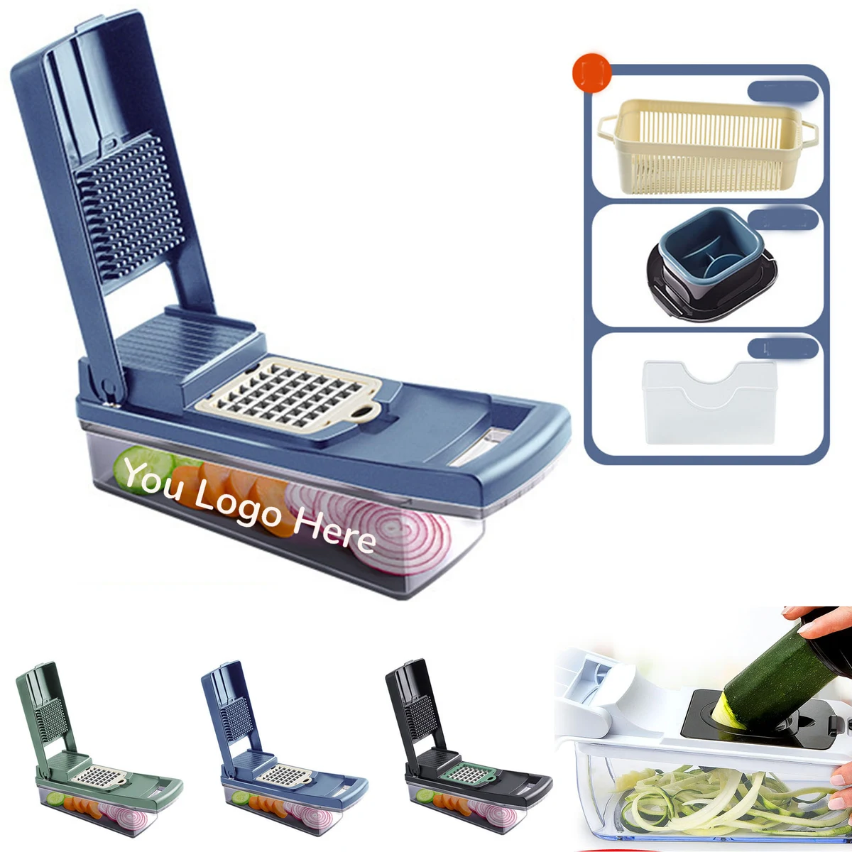 Multi Functional Vegetable Fruit Chopper Set 1