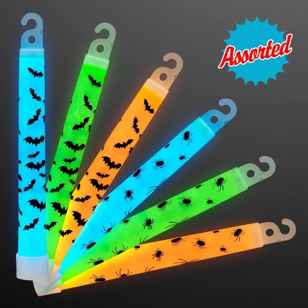 Glow Bats & Spiders Halloween Sticks 1