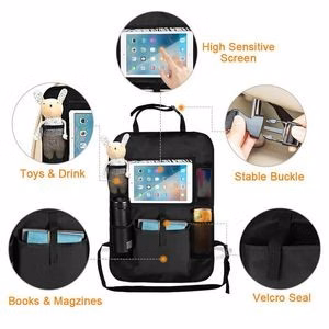 Backseat Car Organizer With Tablet Holder For Kids