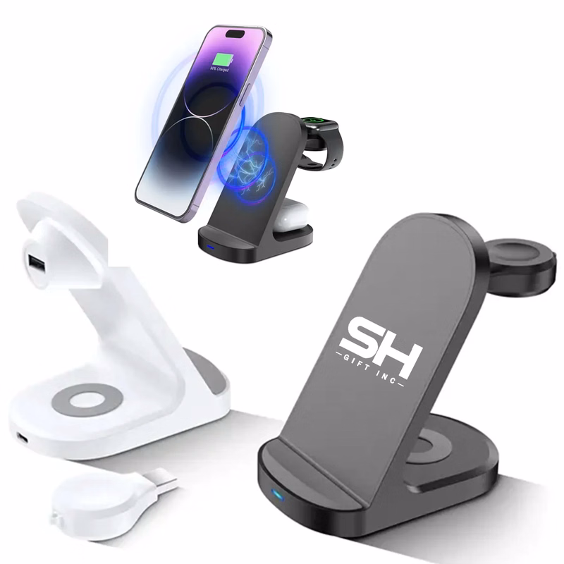 3 in 1 Wireless Charging Dock Phone Charger Station