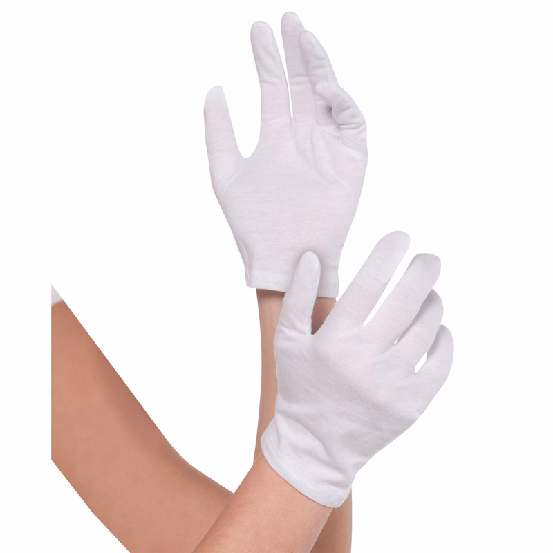White Cotton Gloves