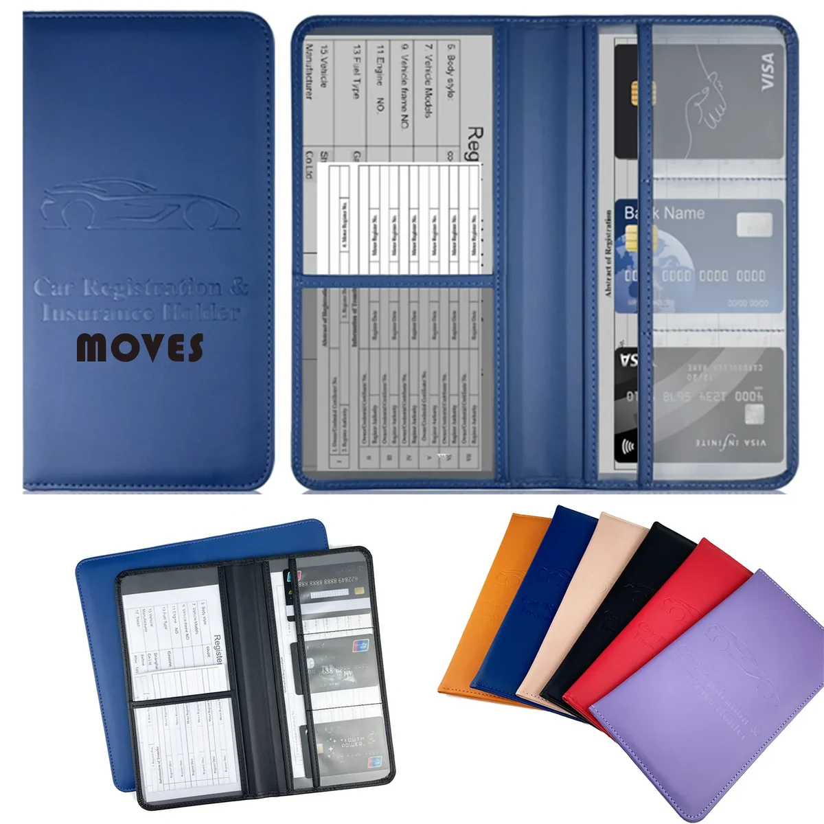 PU Leather Automobile Certificate Holder 1