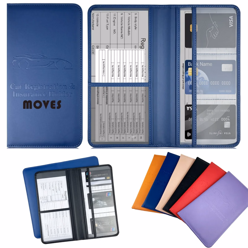 PU Leather Automobile Certificate Holder