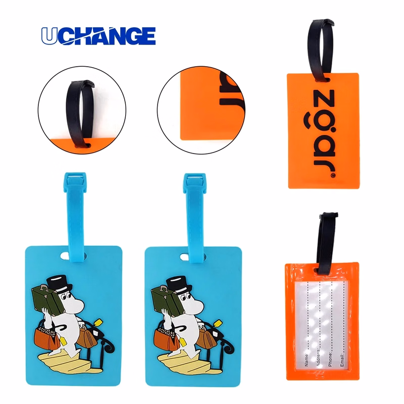 Silicone Luggage Tag With ID Card Window