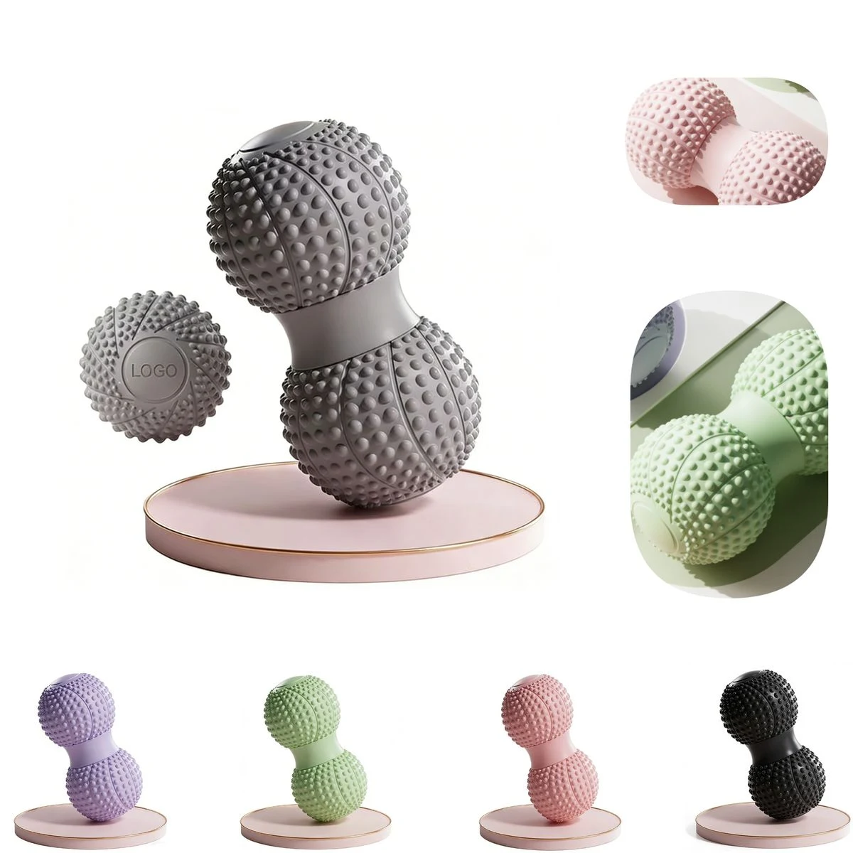 Textured Peanut Massage Ball 1