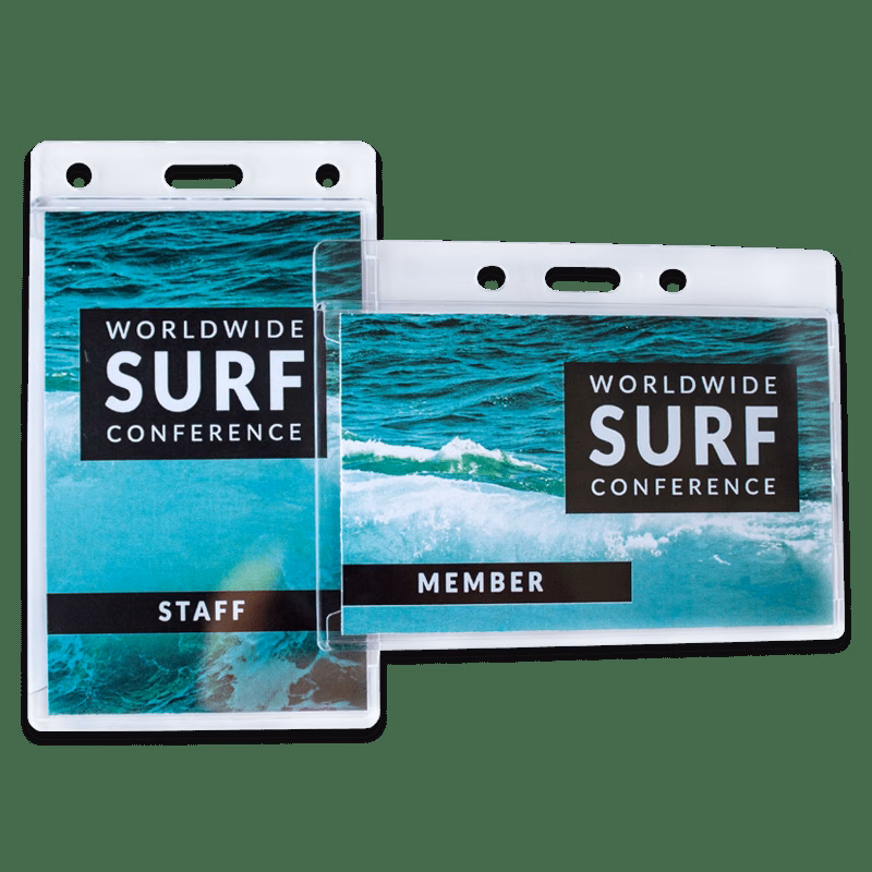 Hard Plastic Acrylic Badge Holder With Slot