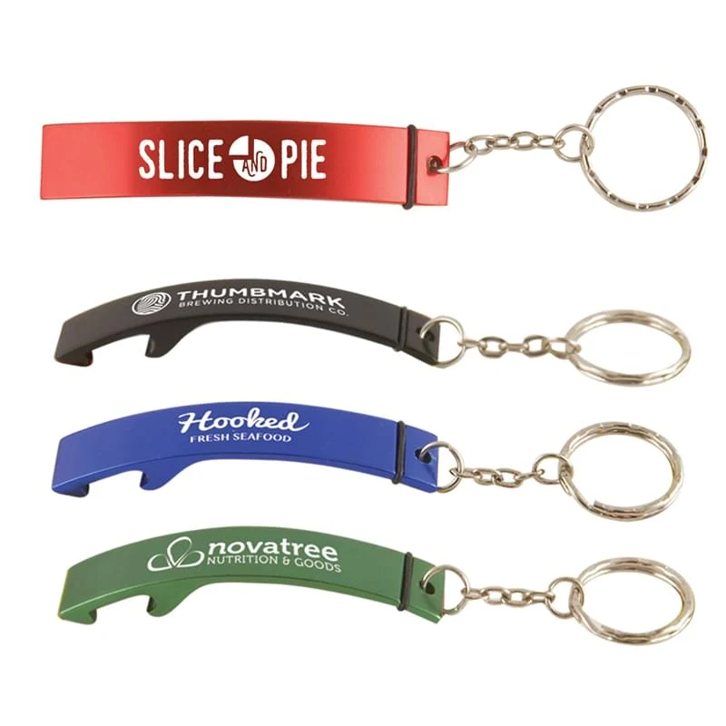 Pop-it - Laser Engraved Aluminum Bottle Opener w/ Keychain 1