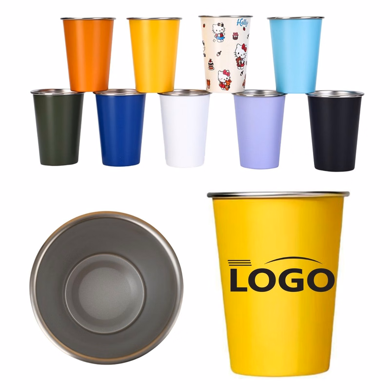 16 Oz 304 Stainless Steel Cup With Custom Logo