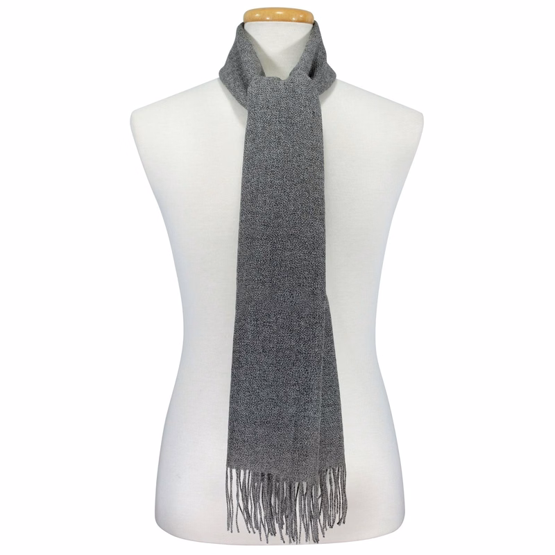 Dark Gray 100% Alpaca Scarf