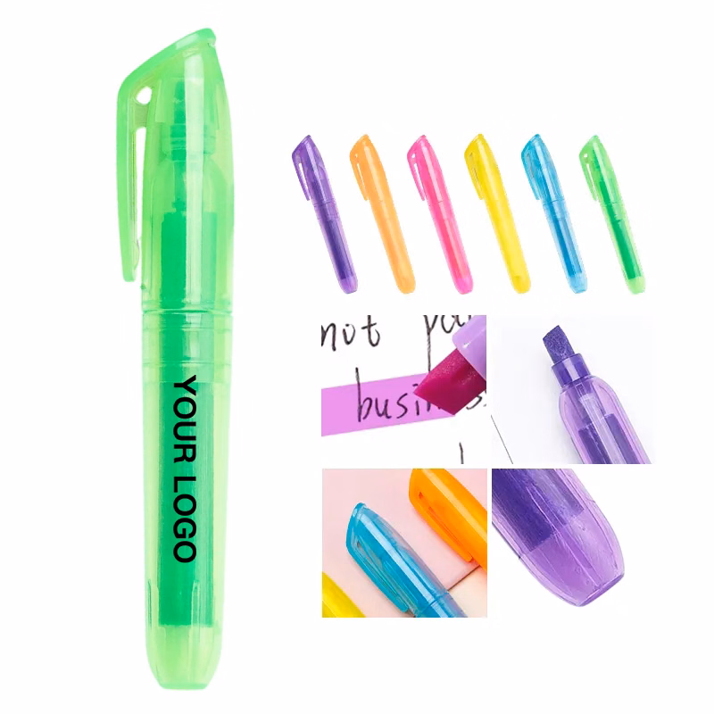 Vibrant Highlighter Pen with Full-Color Print