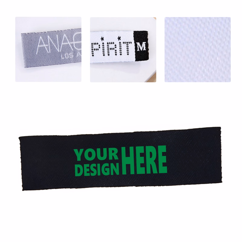 MOQ50 Personalized Woven Clothing Labels and Tags