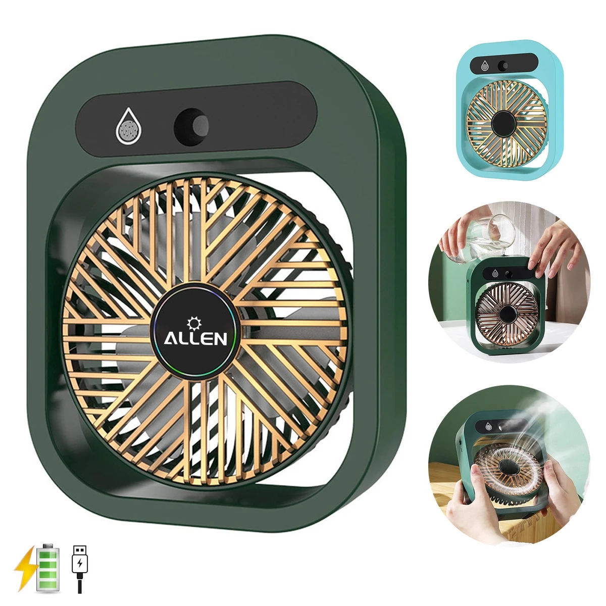 Mini Desktop Cooling Usb Fan With Humidifier 1